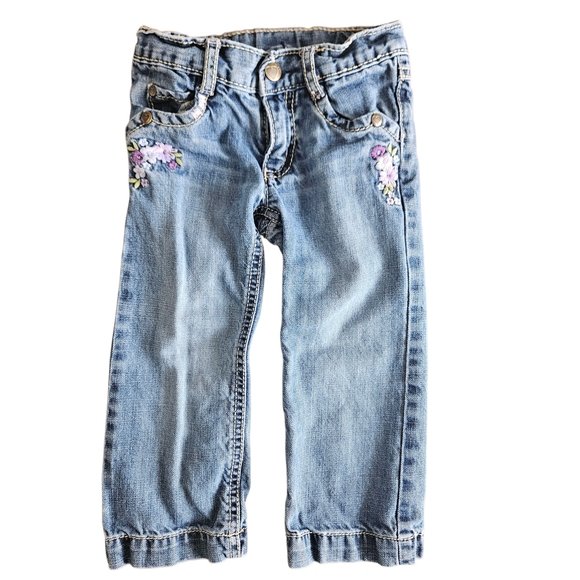Gymboree Other - ADD-ON | Gymboree Toddler Girls Embroidered Floral Jeans Size 2T Straight Leg